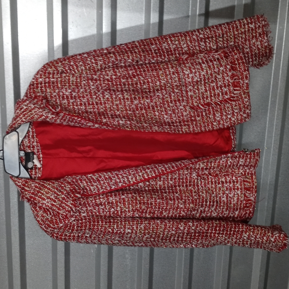 Red/White Tweed Jacket